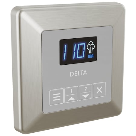 Delta Universal Showering Components Square Steam Control In Lumicoat Stainless EP103309SSPR