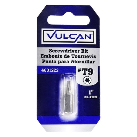 Vulcan Screwdriver Bit, Hex Shank, S2 Chrome Molybdenum Steel 307161OR
