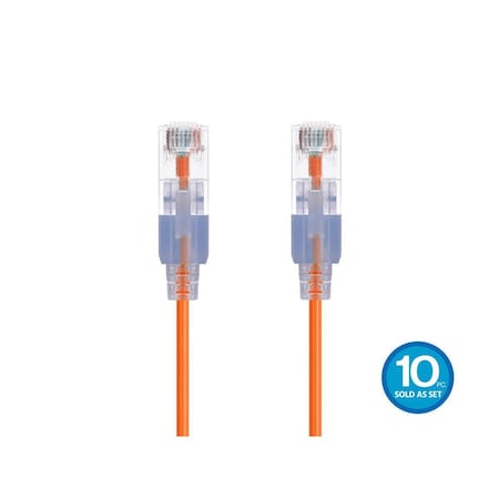 Monoprice SlimRun Cat6A Ethernet Patch Cable - Snagless RJ45_ UTP_ Pure Bare Cop 16346