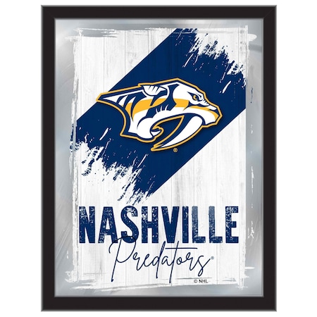 Holland Bar Stool Co Nashville Predators 17 in.x22 in. Logo Wall Mirror MLogo