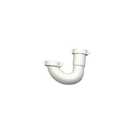 Master Plumber Lavatory/Kitchen Drain J Bend, White Plastic, 1.25-In. Or 1.5-In. O.D. 453-324