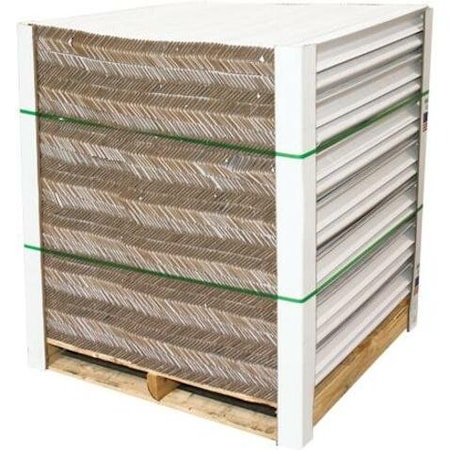 Partners Brand Edge Protectors, Skid Lot, .120, 2" x 2" x 24", White, 2940/Skid, PK2940 EP2224120
