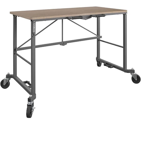 Cosco Folding Work Desk, Gray CSC66720DKG1E