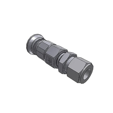 Parker Coupler, 316 Stainless Steel, Fluorocarbon, Push-to-Connect 8AH-Q8CY-SSP