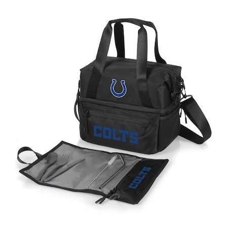 Picnic Time Family Of Brands NFL Indianapolis Colts - Tarana Recycled Lunch Bag Cooler with Utensils 515-01-179-144-2