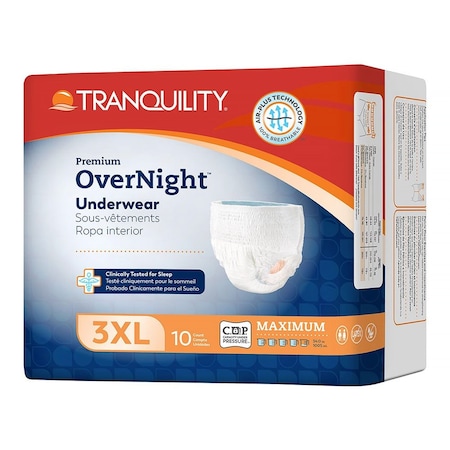 Tranquility Premium OverNight Disposable Absorbent Underwear, 3XL, 40PK 2119