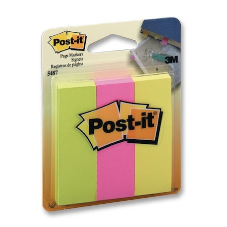 Post-It Page Markers 5487 7/8"x2-7/, PK36 5487