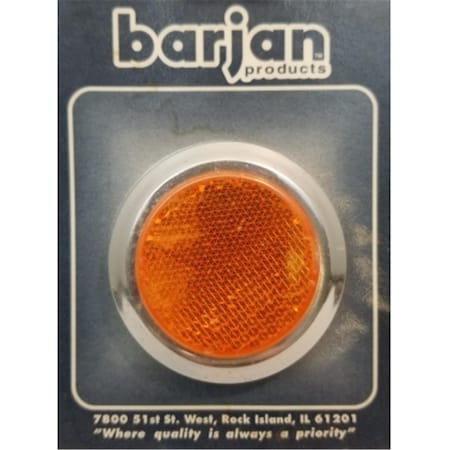 Barjan 2 in. Reflector Round 2 by CD - Amber 049BP474A