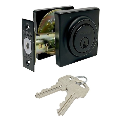 Prosource Deadbolt, Double Cylinder, GD3, Matte Black DD9X92-SP5V24