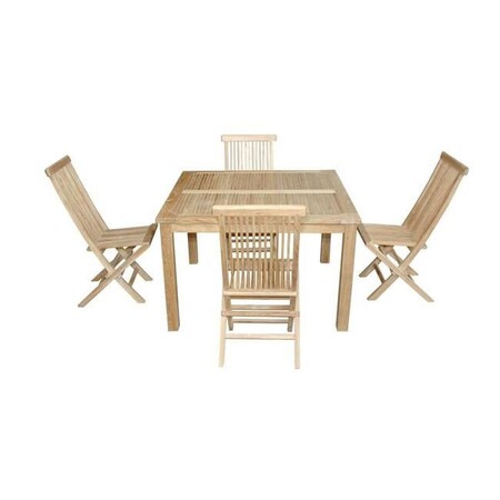 Anderson Teak Classic Folding Chair - Pack of 4, 4PK Set-62