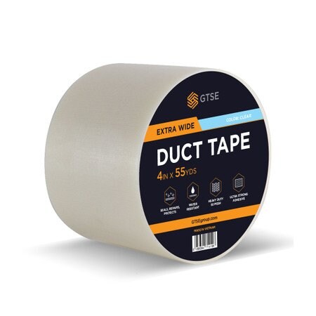 Gtse Clear Duct Tape - 4in x 164ft DUC-302-CLR