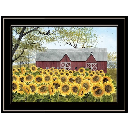 Homeroots Sunshine 2 Black Framed Print Wall Art 404530