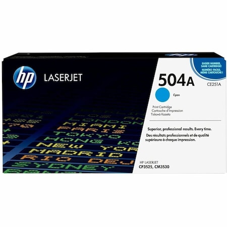 Hp Toner Cartridge, Cyan CE251A