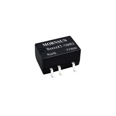 Mornsun DC/DC Converter, 1W isolated DC/DC converter Fixed input voltage and unregulated B0512XT-1WR3