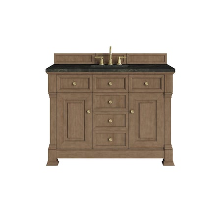 James Martin Vanities Brookfield 48" Single Vanity, Pecan, w/ 3 CM Phantome Eclos Top 547-V48-PCN-3PHT