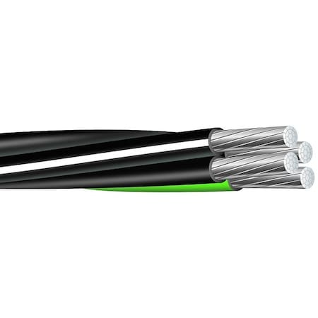 Southwire Compact Stranded 8000 Service Entrance Cable, Aluminum Conductor 2-2-4-6X500AL USE