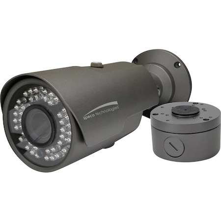 Speco Technologies 2MP HD-TVI Bullet, IR, 2.8-12mm motorized lens, Grey housing, Included Junc Box, TAA HT7040TM