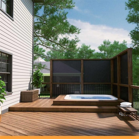 Coolaroo 6 x 15 ft. 90 Percent UV Block Shade Fabric, Graphite 457785