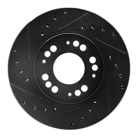 Dynamic Friction Co DFC Brake Rotor - Drilled and Slotted - Black 633-72015L