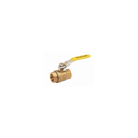 Bk Products Ball Valve ProLine 3/4in Brass FIP Full Port 107-824LNL