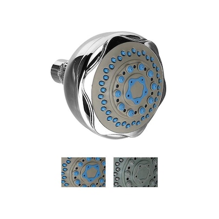 Fine-Line Jumbo 5 Function Massager Shower Head, Chrome Plated FI3982781