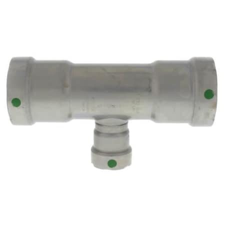 Viega MegaPress tee P1 1.5 P2 1.5 P3 0.75 carbon steel zinc-nickel coating 25365