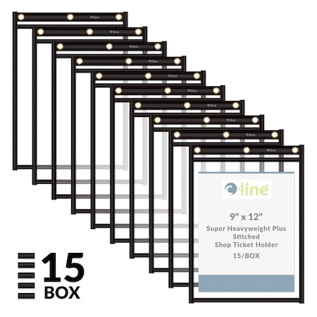 C-Line Products Heavy Duty Shop Ticket Holder, 12"H, PK15 50912