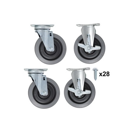 Specialmade Goods And Services CASTER KIT 5IN HD TPR WITH BRAKE FG2195022L10000