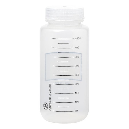 Zoro Select Graduated Bottle, PP, 166mm H, PK12 33702