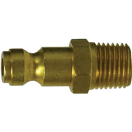 Midland Industries Automotive Interchange Plug, 1/4 in MIP, Brass 28510B