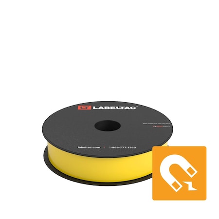 Labeltac Magnetic Supply 1in x 25ft LT4/Pro X, Yellow LT101M