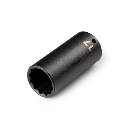 Tekton 1/4'' Drive x 17 mm Deep 12-Point Impact Socket SID03317