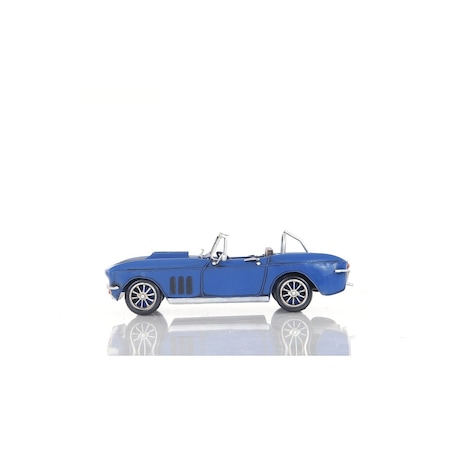 Homeroots Blue Corvette Stingray Sculpture 401120