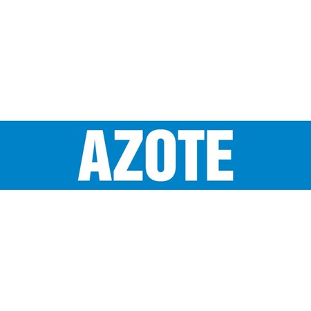 Accuform FRENCH PIPE MARKER AZOTE LANGUAGE CRPK533STC