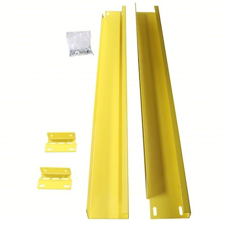 Edgesafe Safety Handrail, Steel, Yellow, 43-5/16" H ESR-TB-PCY