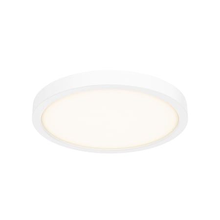 Dals Lighting Delta 10'' Round Indoor/Outdoor LED Flush Mount, White CFLEDR10-CC-WH