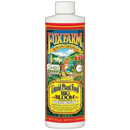 Big Bloom FX793103 Plant Food, 1 pt, Liquid, 0-0.5-0.7 N-P-K Ratio BBPINT