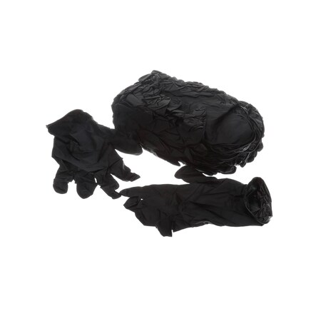 Misc Hardware Gloves, Black Nitrile, XL, 100PK 321904