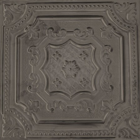 Shanko All Day Tony Pattern 612 Gunmetal Lay-in Grid Powder Coated Standard Ceiling Tiles, 12PK ADT612-DI-STD-GNM-12