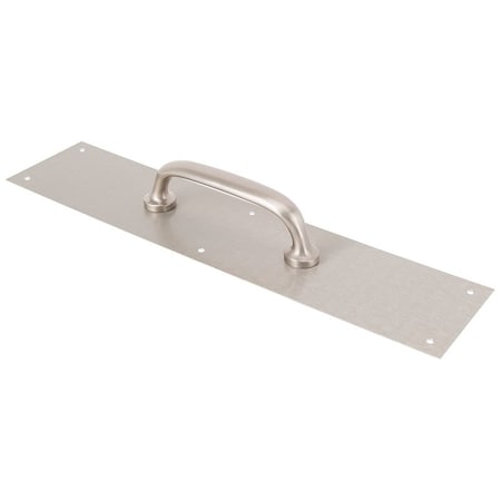 Prosource Door Pull Plate, 3-1/2 in W, 15 in D, 1-5/8 in H, Aluminum, Satin Nickel 32239TNB-PS