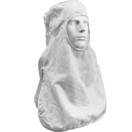Uniform Technology Disctek 2.5 Grid ISO 4 (Class 10) Cleanroom Hood, Pull Over CHPO-89WH-M