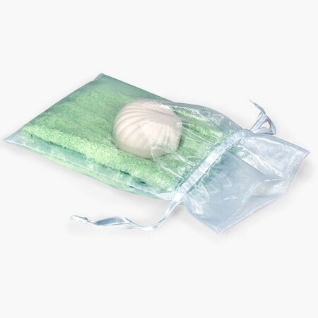 Nashville Wraps Light Blue Organza Favor Bags, 5x7, 10PK B95220
