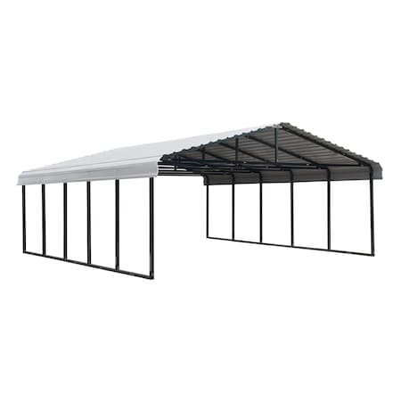 Arrow 20 x 24 x 7 ft Eggshell Carport CPH202407