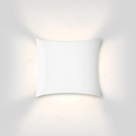 Besa Lighting Besa Kite Sconce, White Finish, 1x20W LED KITE-LED-WH