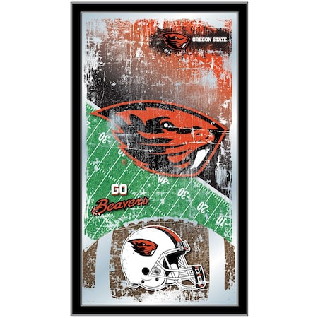 Holland Bar Stool Co Oregon State 15" x 26" Football Mirror MFtblOregSt