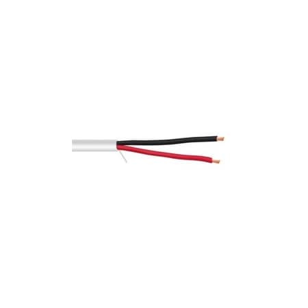 Cable Wholesale 22/2 22AWG 2C Stranded Security Cable, White, 500 ft, Pullbox 10K4-02912SF