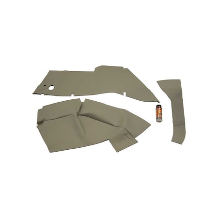 K&M Mfg Lower Cab Kit for Case IH MX100 Series Tractor Foam No Plastic Back Embassy Gray Vinyl 4099