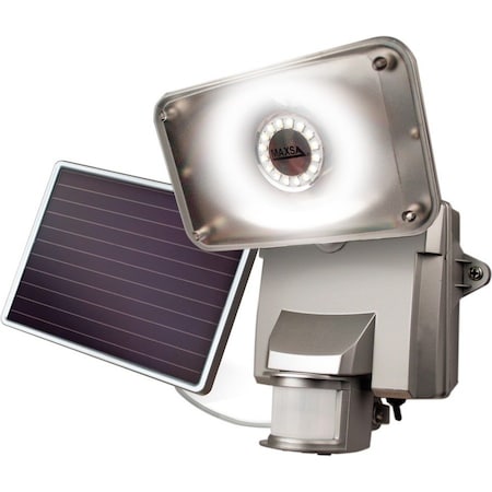 Maxsa Innovations Maxsa Bright Motion-Activated Solar Security Light - Silver 44640