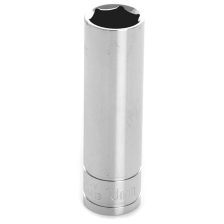 Perform Tool W38413 0.38 In. Drive 13 mm. 6 Point Deep Well Socket PTL-W38413