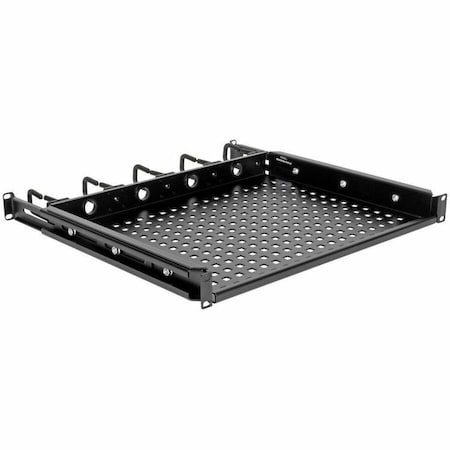 Eaton Tripp Lite Series SmartRack Cantilevered Steel Rack Shelf - 1U, Vented, Integrated Cable SRWSHELF4P1U